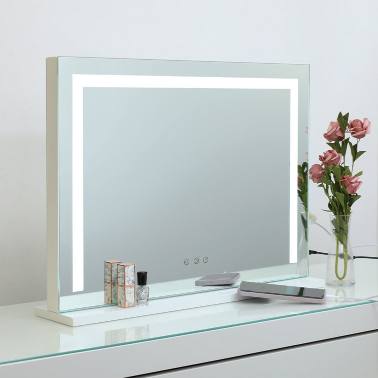 Lighted makeup mirror with cord deals